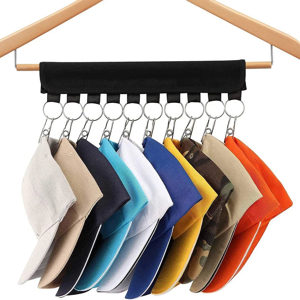 10-Clip Multifunctional Coat And Hat Clip Self-Adhesive Portable Home Perforation-Free Velcro Storage Clothes