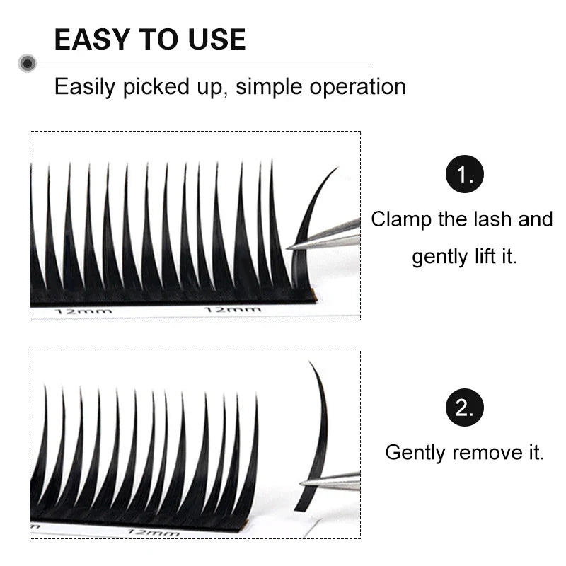 Winky Beauty 07 C/D Wet Eyelash Extension | Manga Wispy Spikes Lashes for Cosplay