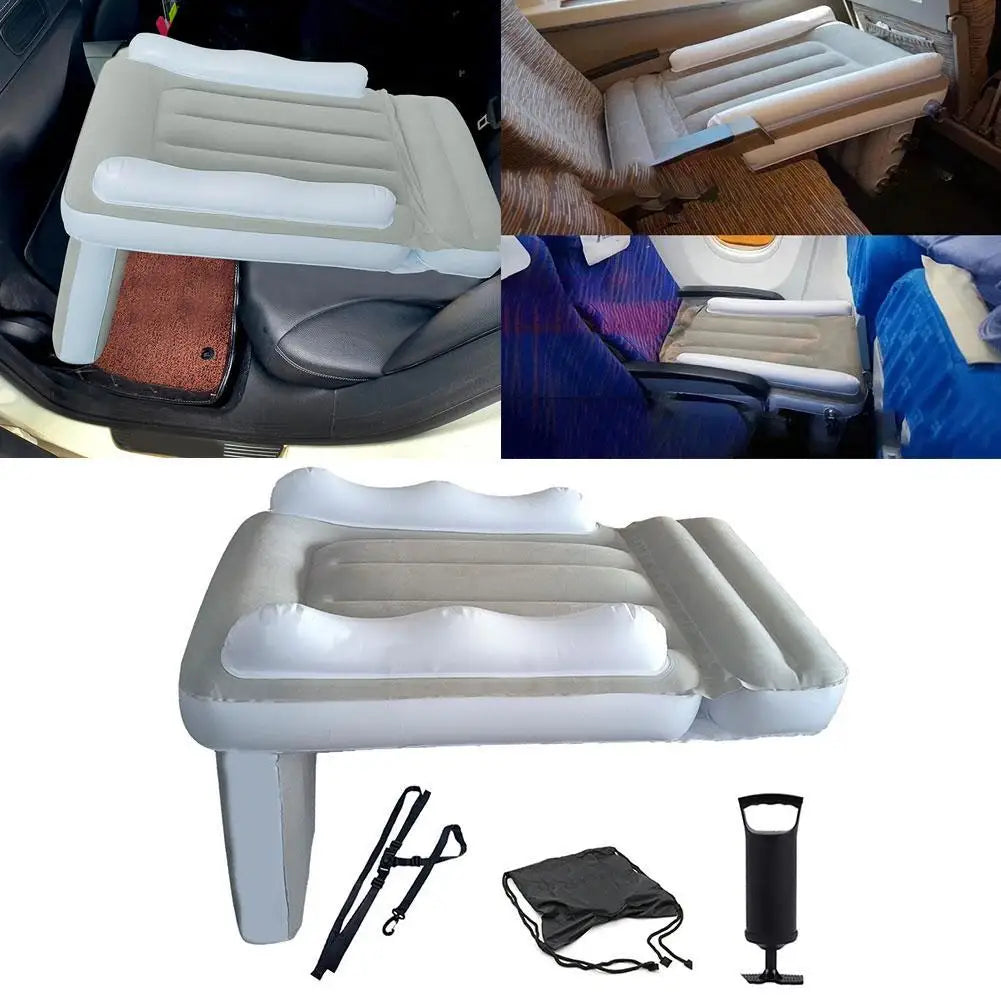 Portable Toddler Airplane Bed Baby Child Inflatable Mattress Air Bed Seat Extender Sleeping Mattress For Travel Car Road Trip