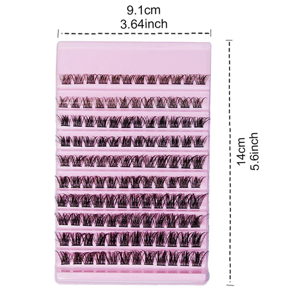 120 Pcs Cluster Lashes 8-16mm | Wispy Individual DIY Eyelash Extensions