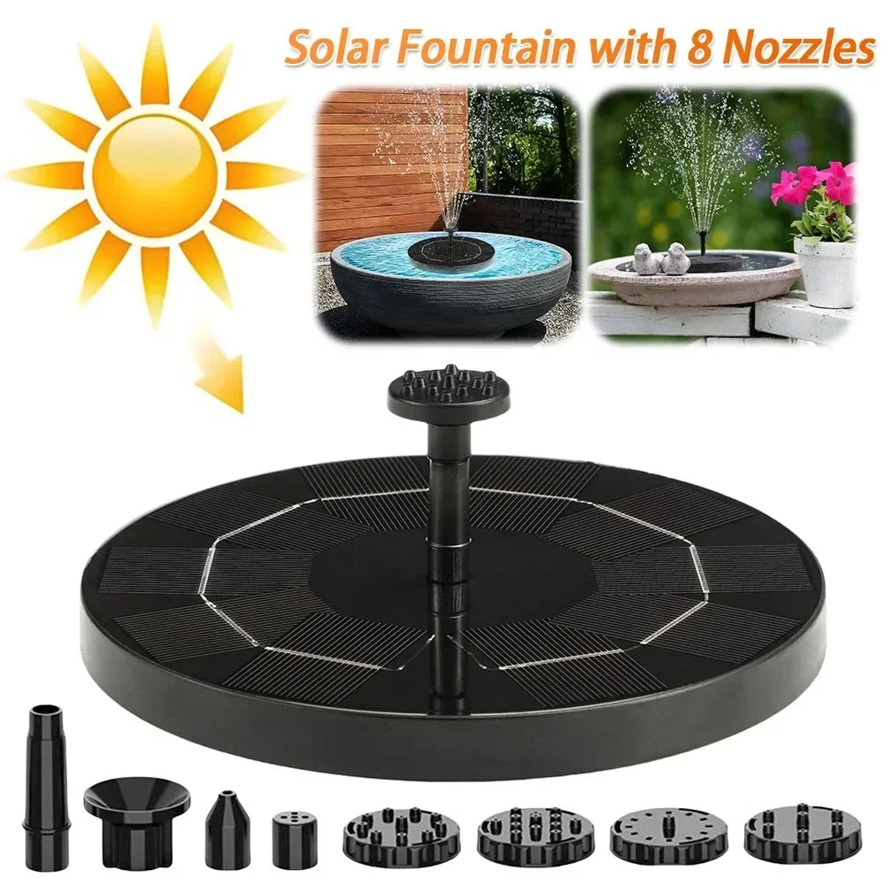 13/16/18cm Solar - Operated Fountain Pumps: Perfect for Garden Pools, Ponds, Bird Baths. Outdoor 8 - Nozzle Floating Pumps
