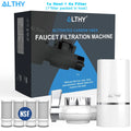ALTHY Faucet Tap Water Filter Purifier System, Reduces Lead, Chlorine & Bad Taste NSF Certified 320-Gallon Kitchen
