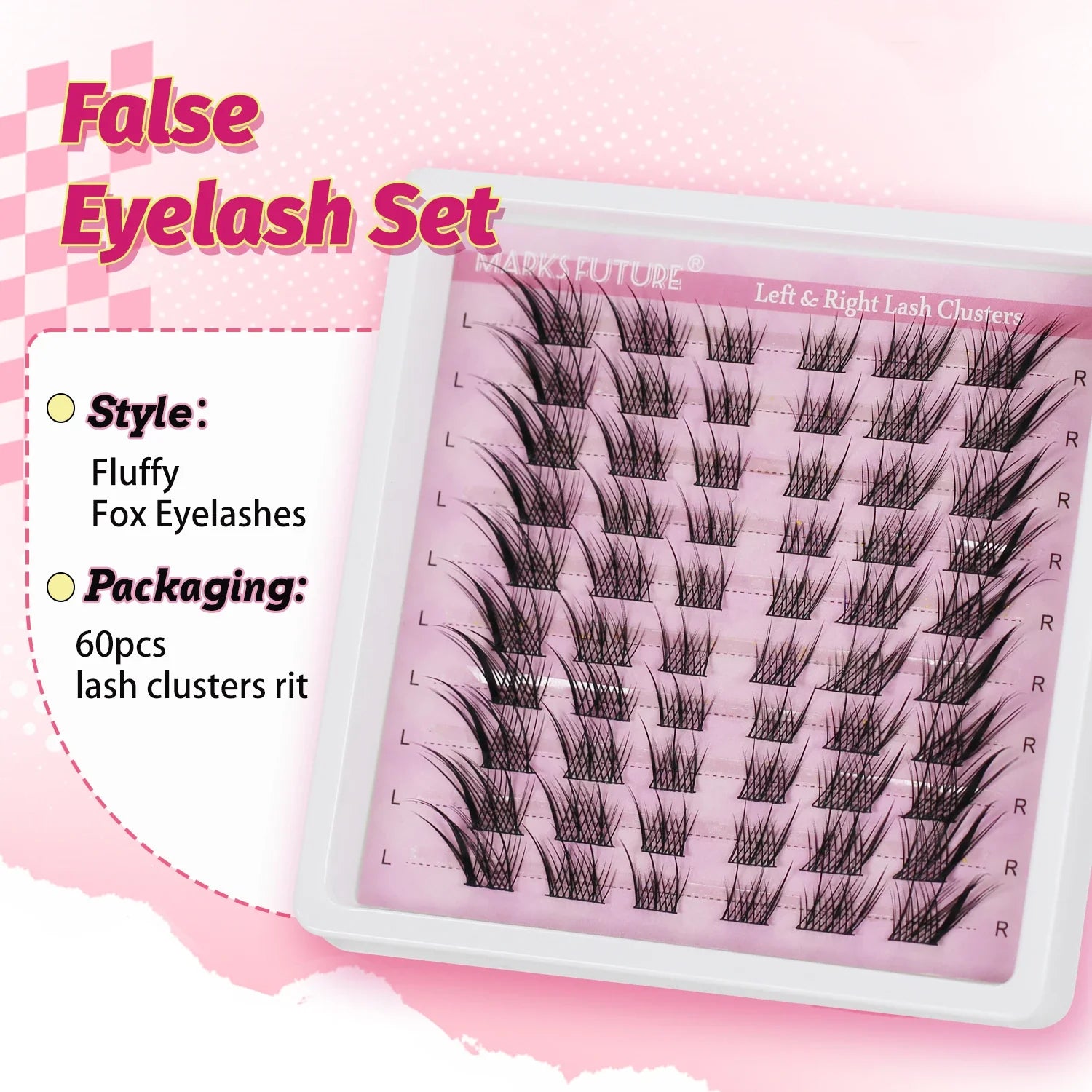 Natural Eyelash Clusters DIY 3D Cat Eye Lashes | C Curly Individual Lashes