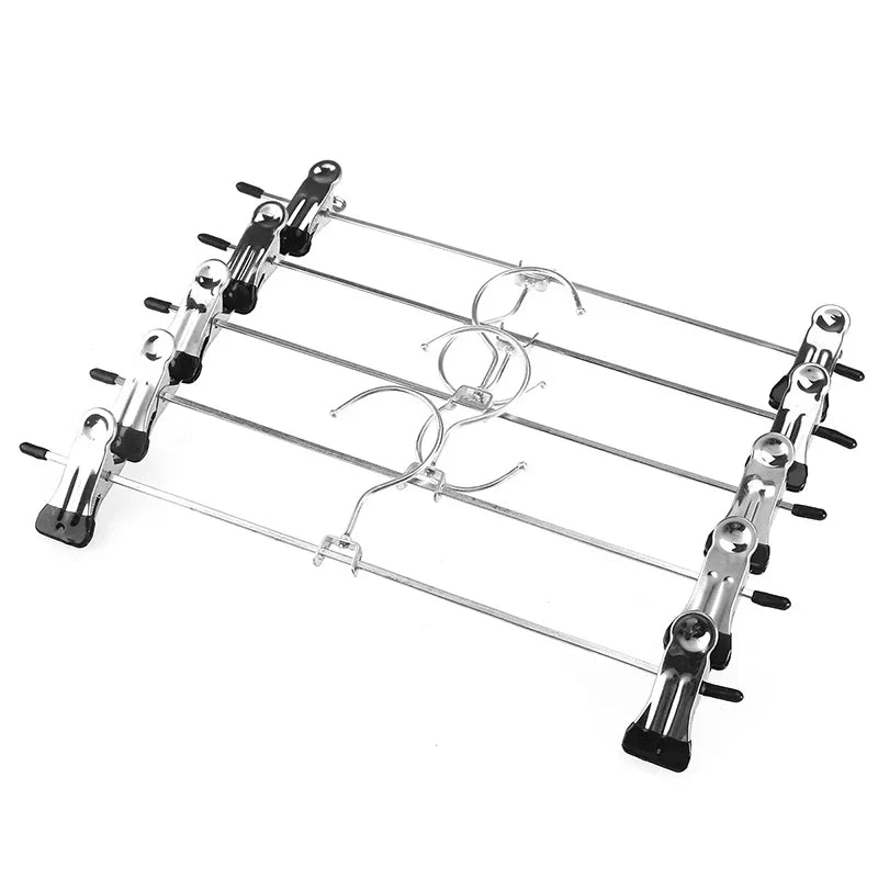 5~20pcs Metal Pants Racks Wind Proof Multi-purpose Skirt Racks for Clothes Drying Trousers Wardrobe Clip Anti-slip Black TMZ