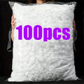 100pcs Disposable Plastic Wrap Bags, Household Plastic Wrap Bags, Elastic Plastic Food Cover Bags, Kitchen Supplies Gadgets