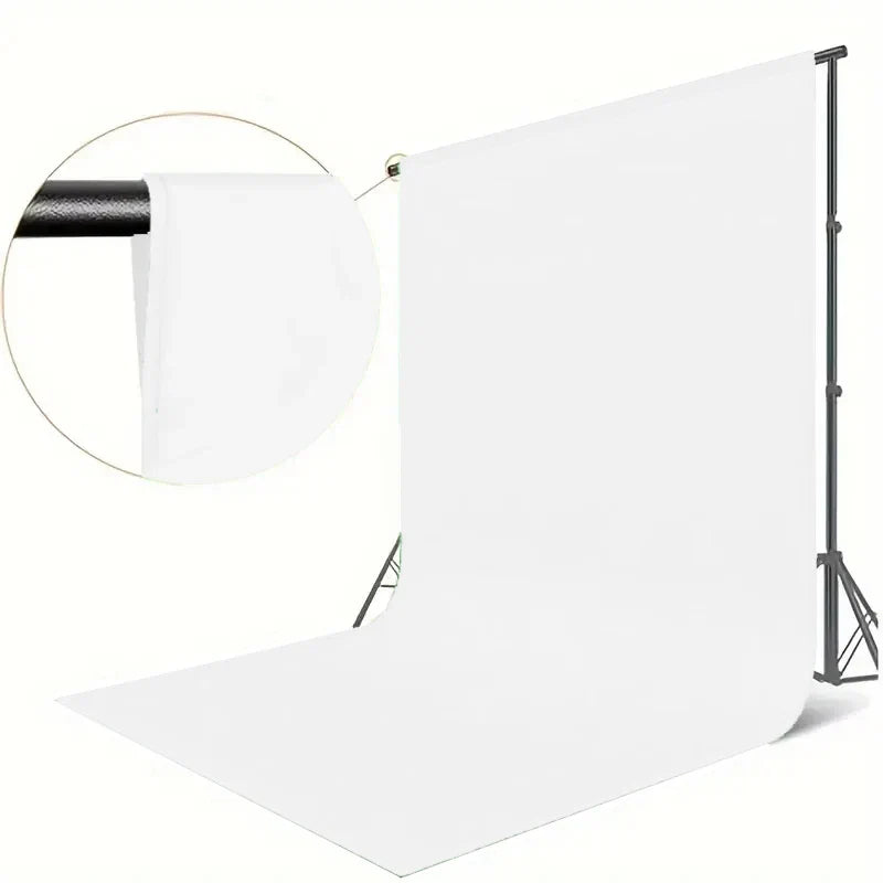 Thick white high-density background cloth, used for photo walls and studio photography (excluding brackets)