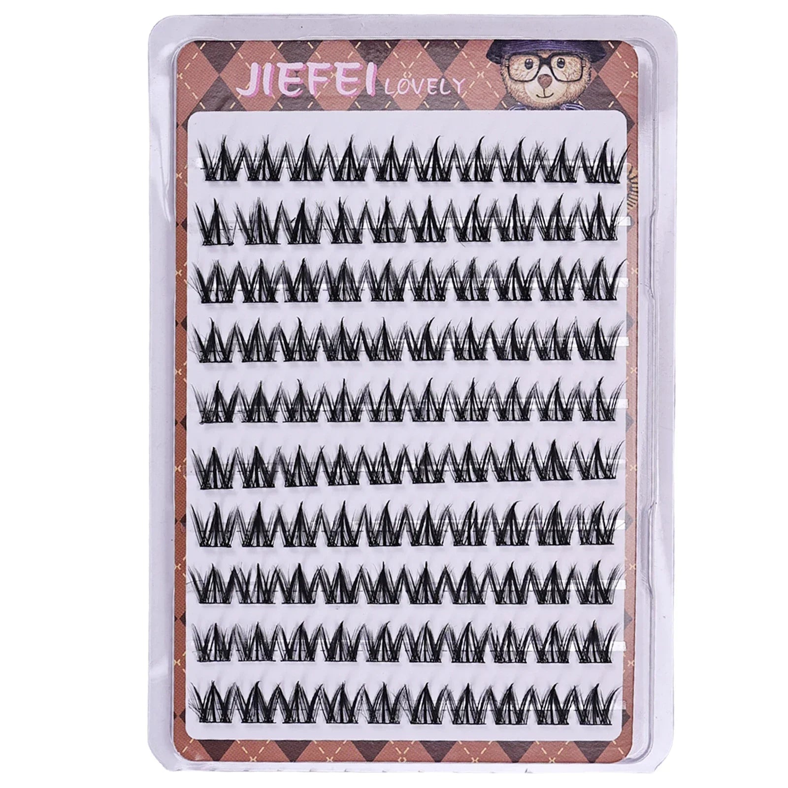 Glue-free Self-adhesive False Eyelashes | Voluminous Fluffy W-shaped Lash Clusters for DIY Manga Eyes