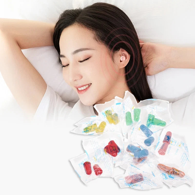 10 Pairs Sponge Earplugs | Noise-Isolating Sleep & Work Earplug Set