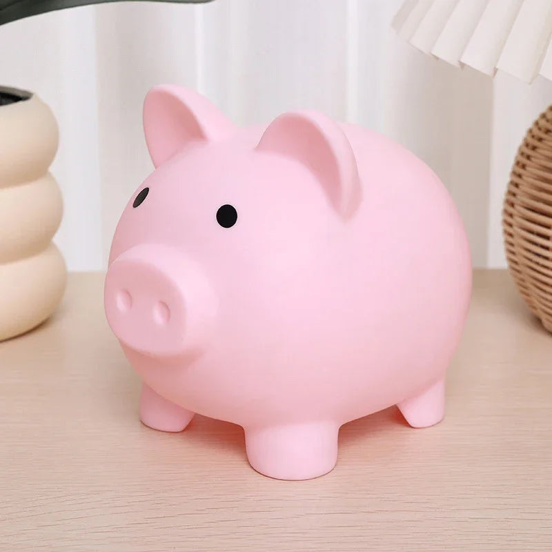 Adorable Piggy Bank Savings Jar Silicone Unbreakable Children's Money Box Boys & Girls Money-Saving Home Decor