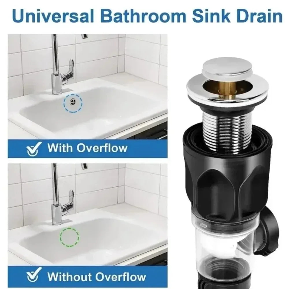 Stainless Steel Basin Odor Proof Drainage Pipe Set Drain Washbasin Sink Wall Drain Horizontal Drainage Pipe Kitchen Accessories