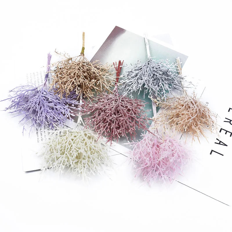 Artificial Plants Cheap Festival Leaves Vases for Home Decor Wedding Bridal Accessories Clearance Diy Gifts Candy Box Plastic