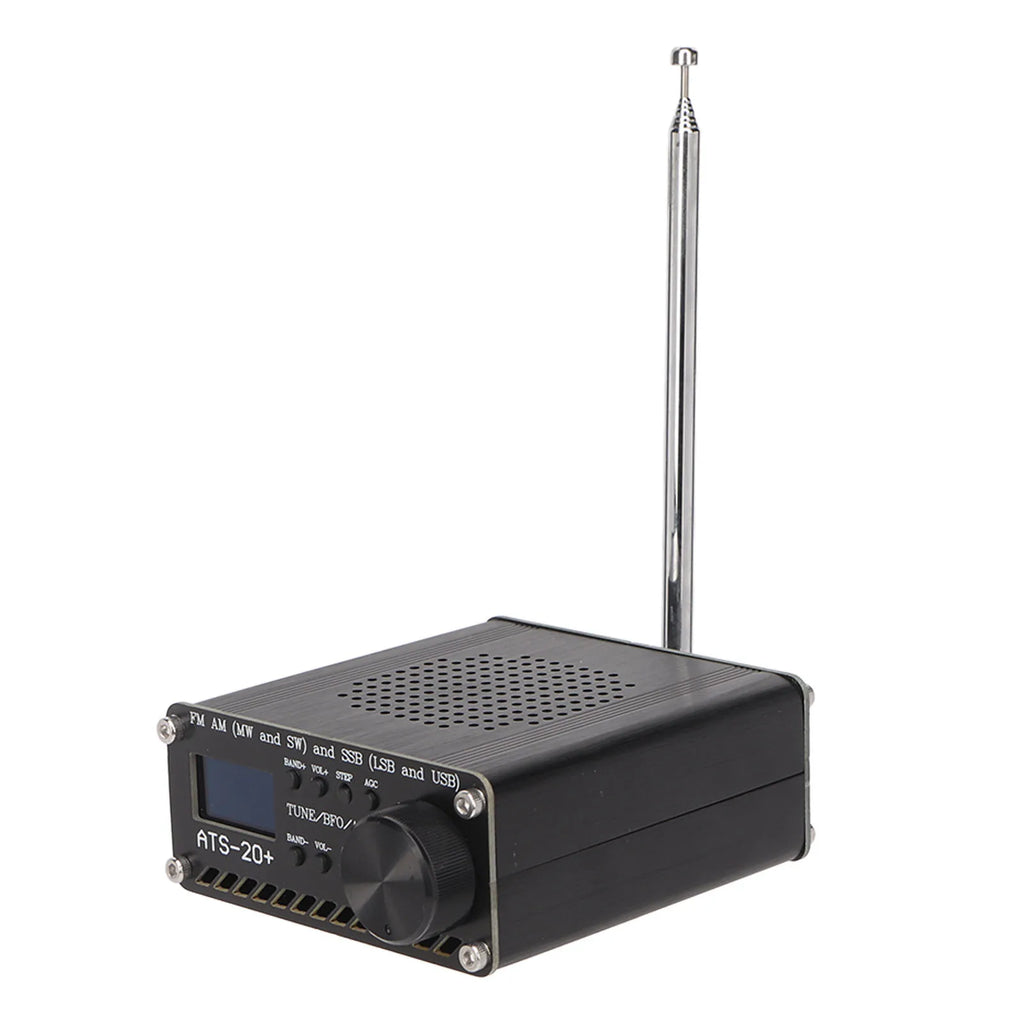 ATS 20+ Radio Receiver Easy To Read Portable World Band Digital Receiver Professional Lightweight for Home for Outdoor Camping