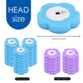 Toilet Wand Kit Wall Mounted Toilet Brush Set with 24 Replacement Brush Heads 360° Bathroom Effective Cleaning Tool for Home