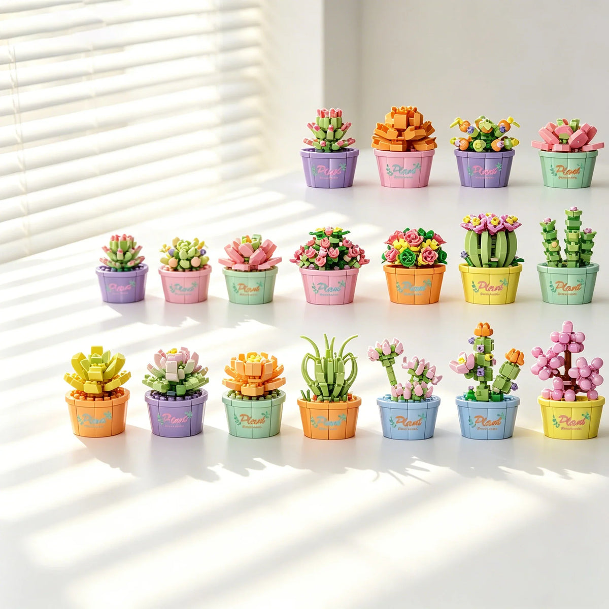 Flower Bouquet Mini Particle Building Blocks Flower Kit 3D DIY Creative Plants Micro Bricks for Home Decor Girl Gift Adults Kids