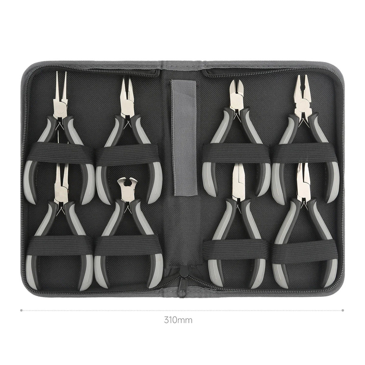 Pliers Tool Set Mini Pliers Repair Tool Bag Long Nose Flat Nose Bent Nose Combination Pliers Universal Remover Tool 8-Piece Set