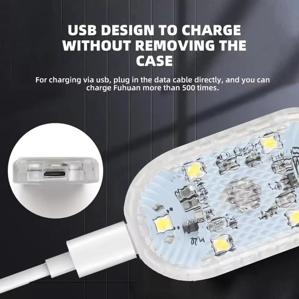 USB Charging LED Touch Light | Mini Wireless Car Interior Reading Lamp