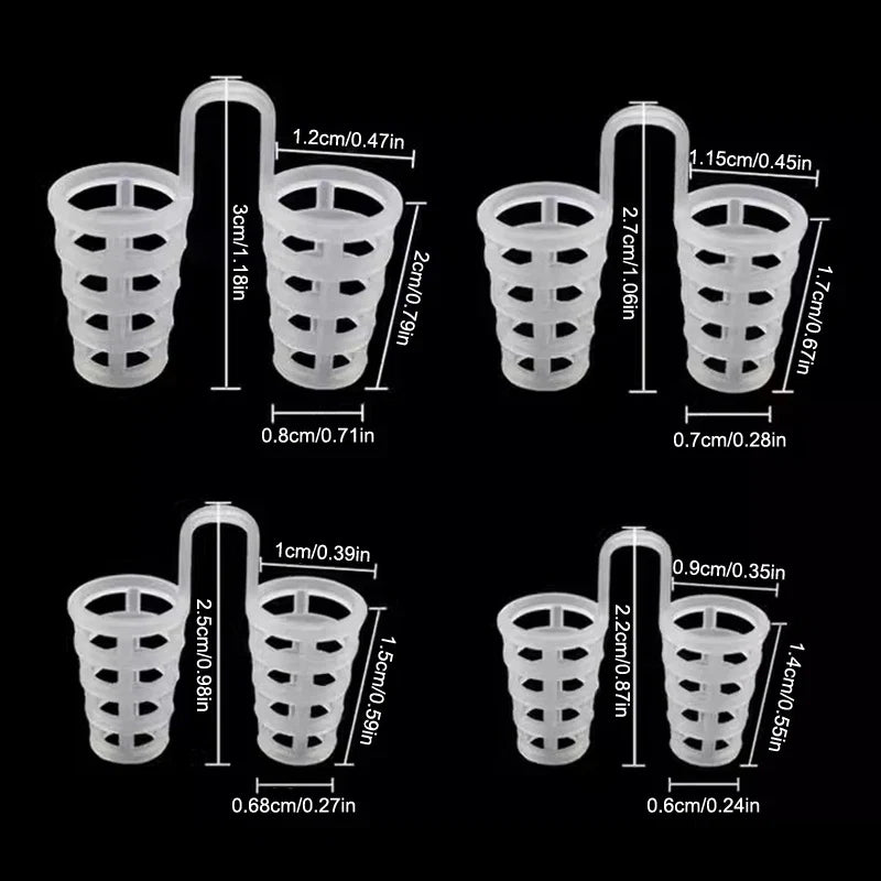 Silicone Anti Snore Nasal Dilators | Snoring Aid Nose Clips