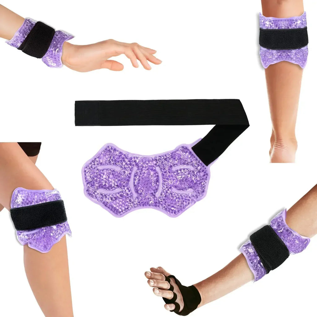 Ankle/Sport Foot Ice Compress Wrap Ankle Hot Cold Gel Bead Ice Pack for Ankle Foot Hand Care Massager Ankle Support Ankle Pad