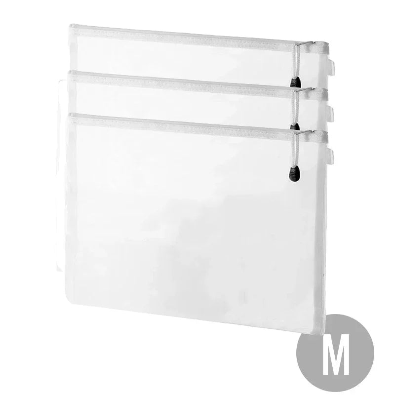 1/3pcs Nylon Mesh Zipper File Pouch Block Puzzle Toys Dispenser Organizer Transparent Organizational Organizer