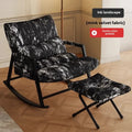 Ink Rocking Chair Adult Reclining Chair Adult Sleeping Home Living Room Lazy Sofa Balcony Leisure Single Rocking Chair