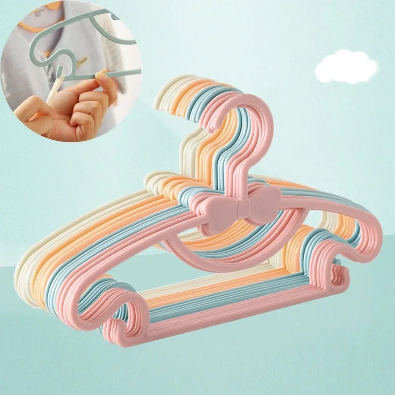 10/20/50pcs Baby Hangers Children Coats Storage Hanger Closet Organizer Kids Clothes Hanger Racks Portable Plastic Hangers Home