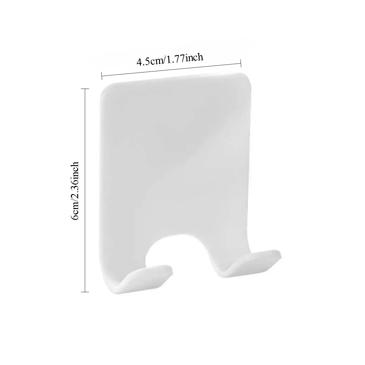 2pcs Adhesive Razor Holder Wall Mounted Bathroom for Shower Rack Shaver Holder Plastic Hook Holder Does Not Damage The Furniture