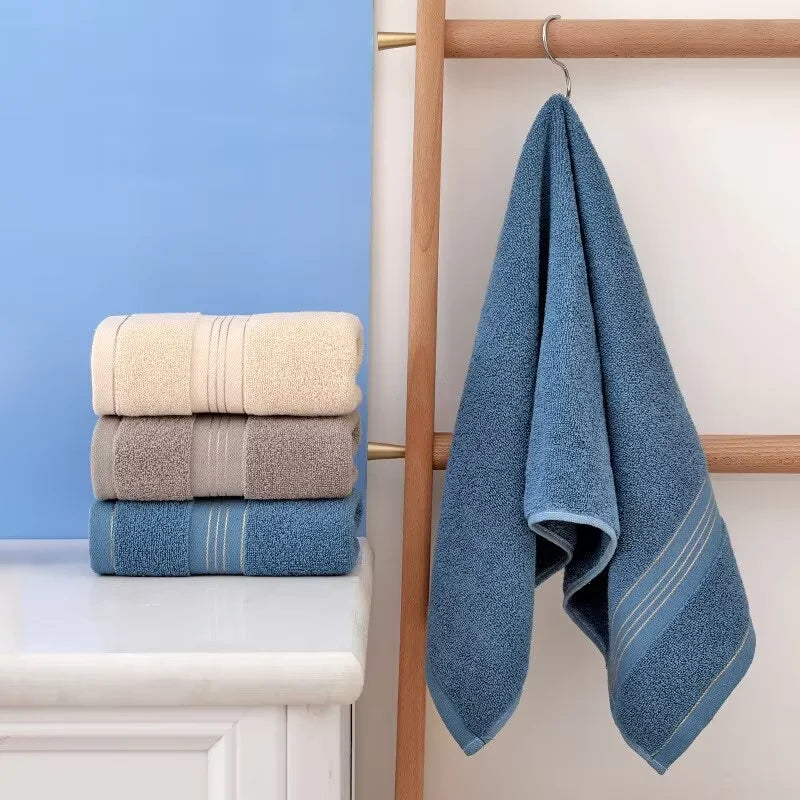 1/2/4 Pcs Cotton Class A Thickened Absorbent Jacquard Polyester-cotton Skin-friendly Face Towel Pure Cotton Towel Adult Towel