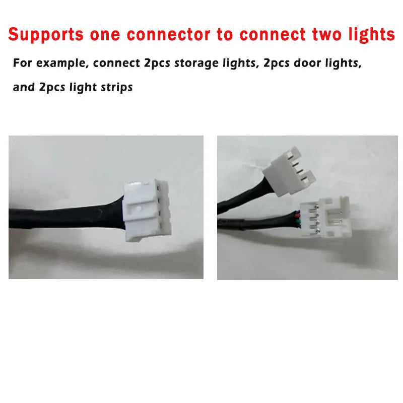 Car Ambient Light Extension Cable | Dual Connection Cable for Car Interior Lights