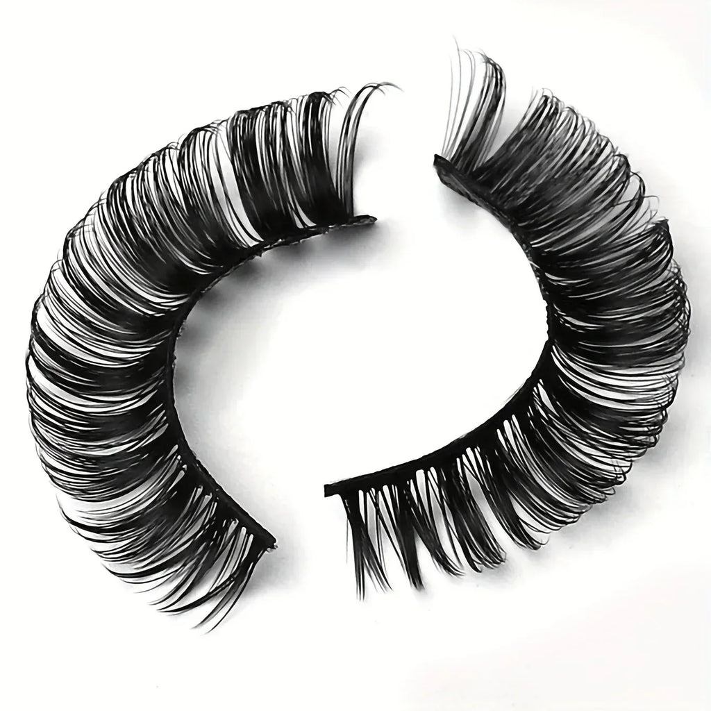 10 Pairs Russian Strip Lashes DD Curl | Fluffy Wispy Faux Mink Lashes Pack