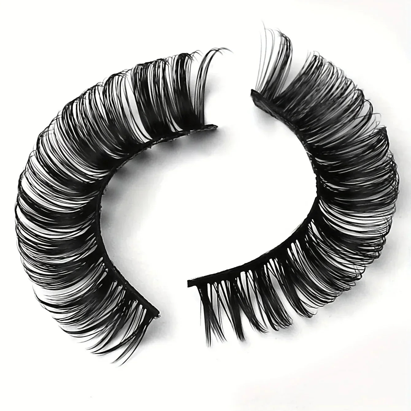 10 Pairs Russian Strip Lashes DD Curl | Fluffy Wispy Faux Mink Lashes Pack
