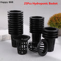25 Pieces Of Hydroponic Baskets For Soilless Cultivation Of Garden Vegetables, Aeroponics Plastic Planting Mesh Pots