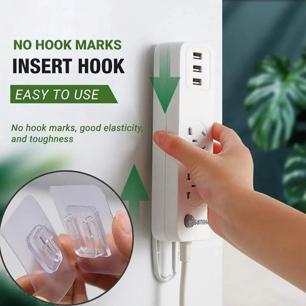 10/20 Pairs Strong Sticky Hung Double Sided Patch Hook Buckle Transparent Adhesive Wall Hooks Cup Sucker