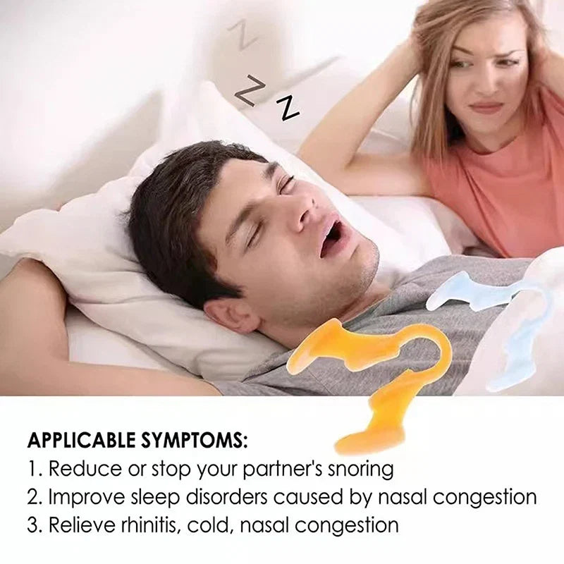 Silicone Anti Snoring Nose Clip | Nasal Dilator for Better Sleep
