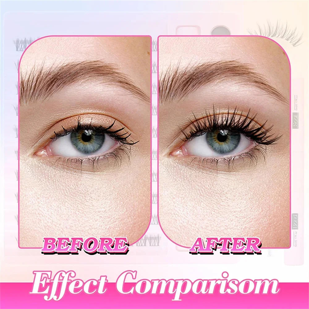 120pcs Cluster Lashes 8-16mm | DIY Natural Look Fluffy Eyelash Extensions
