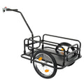 Bike Cargo Trailer Bicycle Carrier Shopping Luggage Storage Cart with Hitch