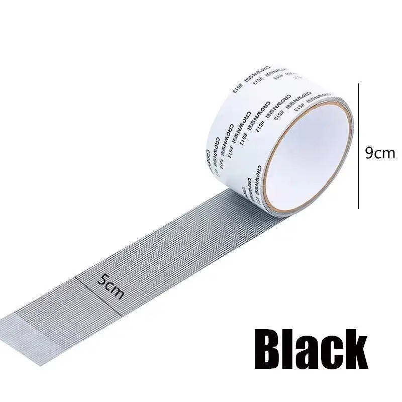 Window Screen Repair Tape Self Adhesive Mesh Tape Net Door Fix Patch Anti Insect Mosquito Mesh Broken Holes Repairing