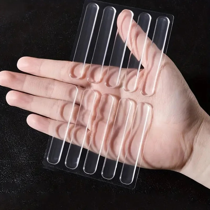 10PCS Transparent Door Impact Mats, Silicone Seal, Household Transparent Impact Seal Tape, Transparent Mute Strip