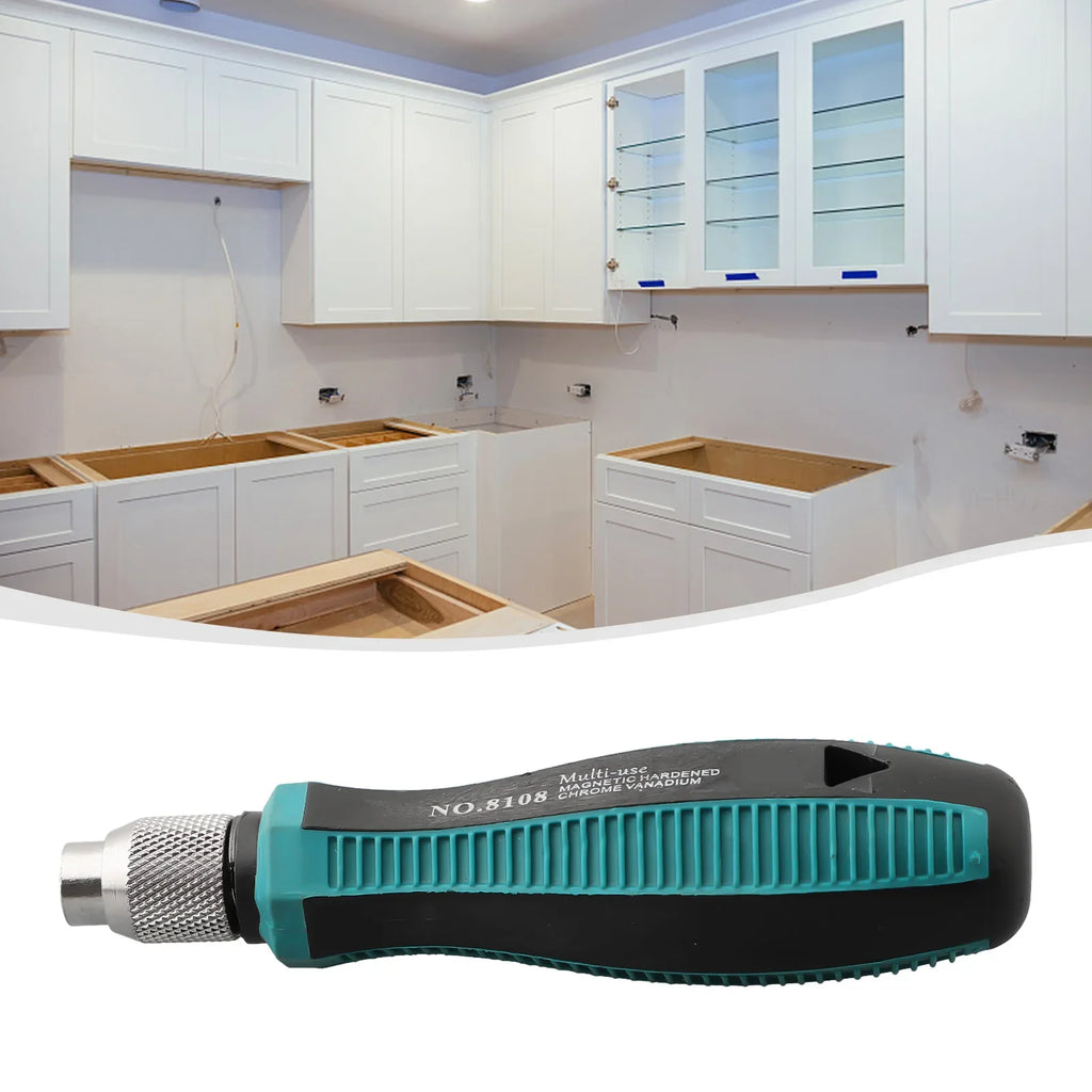 1/4'' Hex Screwdriver Handle | Magnetic Self-Locking Bit Holder for Repairs