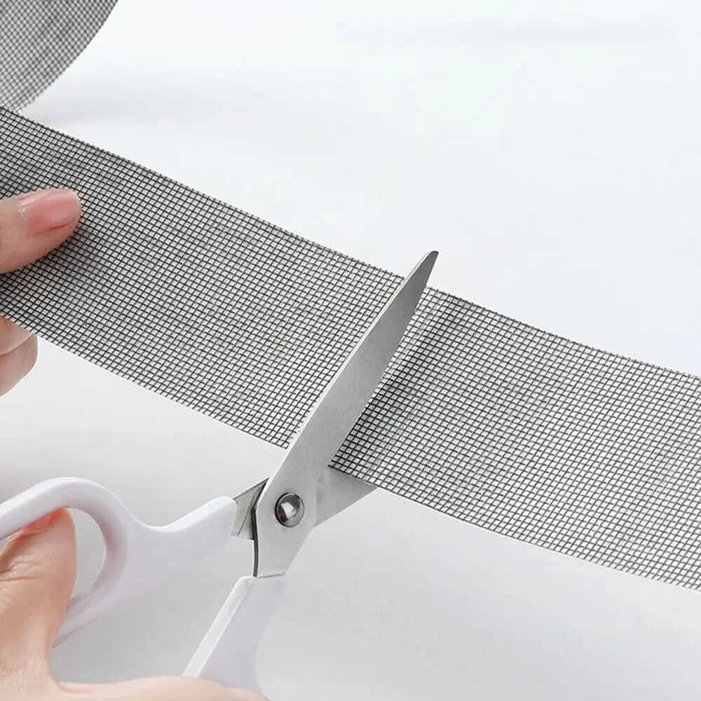Strong Self Adhesive Mesh Tape Nets Window Screen Repair Tape Door Fix Patch Anti Insect Mosquitos Mesh Broken Holes Repairing