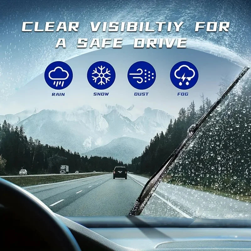 For Citroen C3 MK1 2002-2009 Car Wiper U-type Soft Rubber Boneless Wiper HD Quiet Durable Automotive Wiper 24"+18"