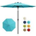 10FT Patio Umbrella Outdoor Table Market Umbrella With Crank Lift & Tilt Sunshade Waterproof For Garden Yard Pool Deck