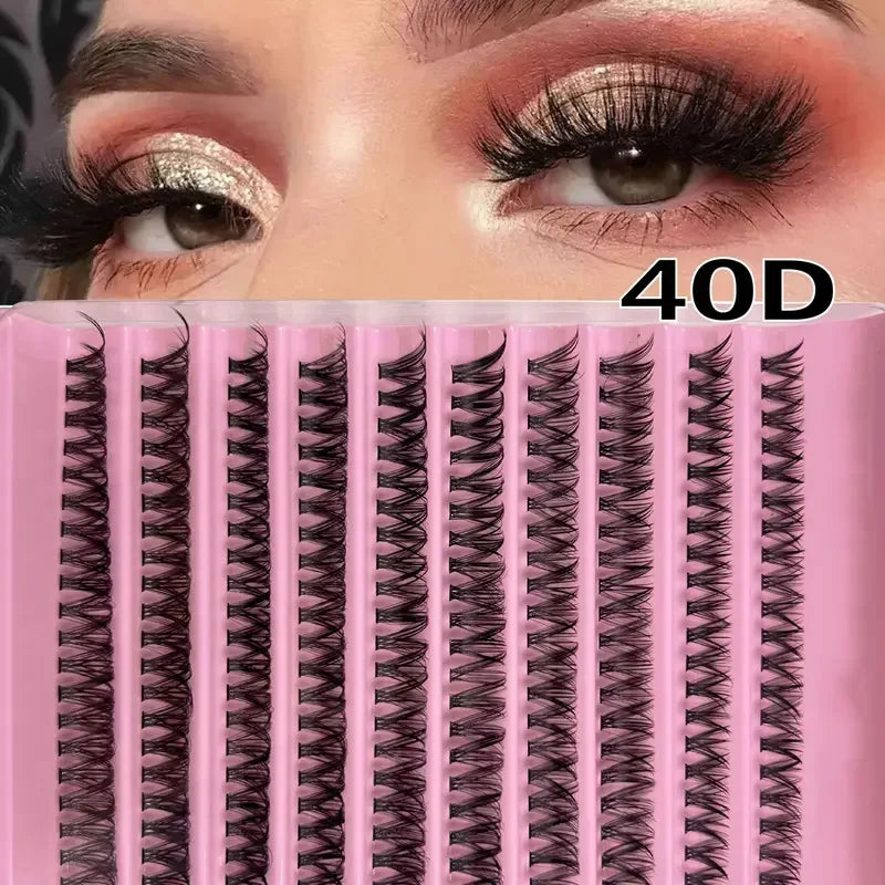 Cluster Lashes 200 Pack | DIY Individual Eyelashes with Natural Wispy Look