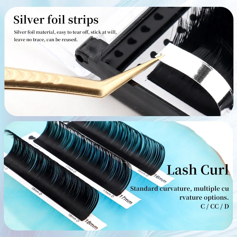 Winky Beauty Professional Flat Lashes Extension | Ellipse Split Tip Soft Lashes