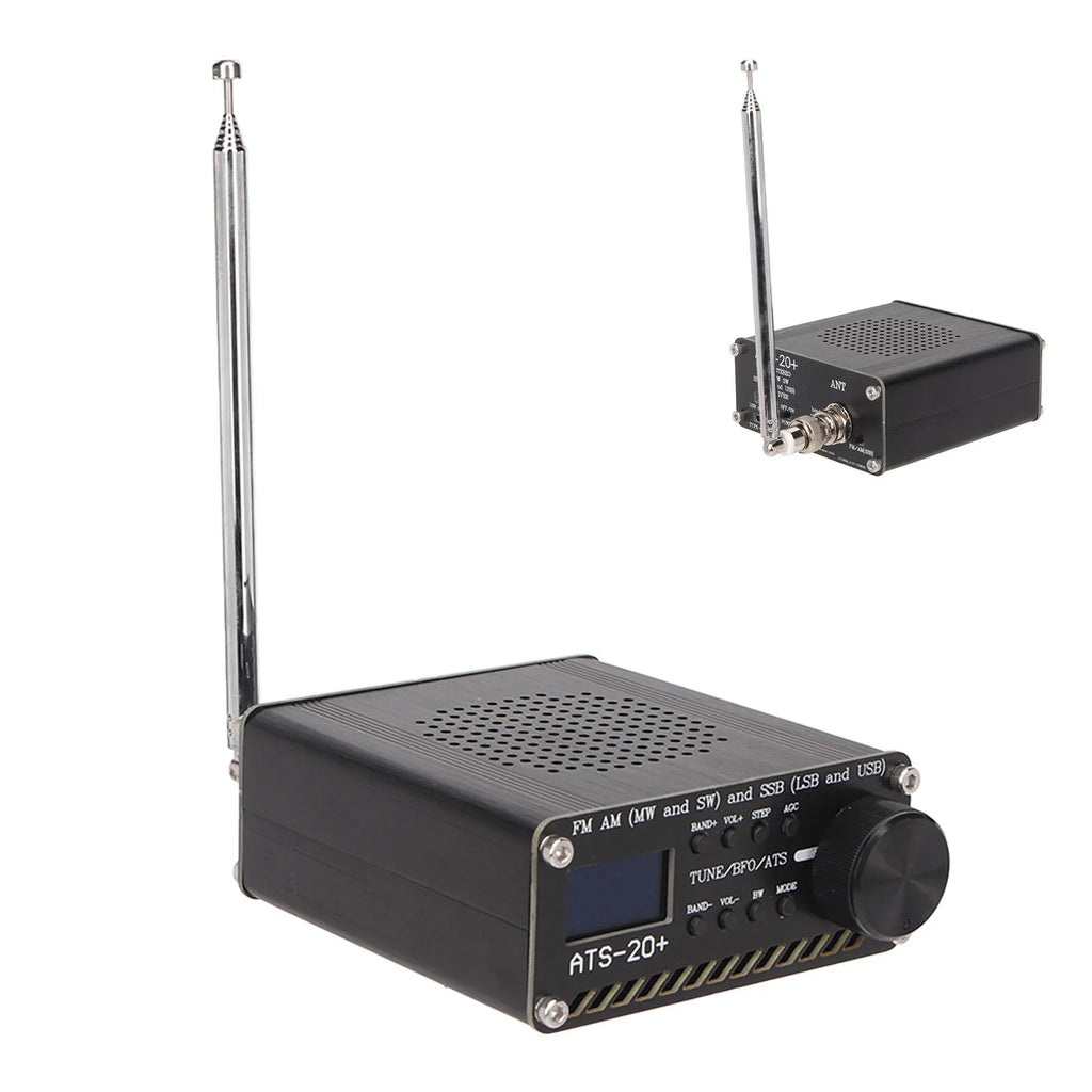 ATS 20+ Radio Receiver Easy To Read Portable World Band Digital Receiver Professional Lightweight for Home for Outdoor Camping