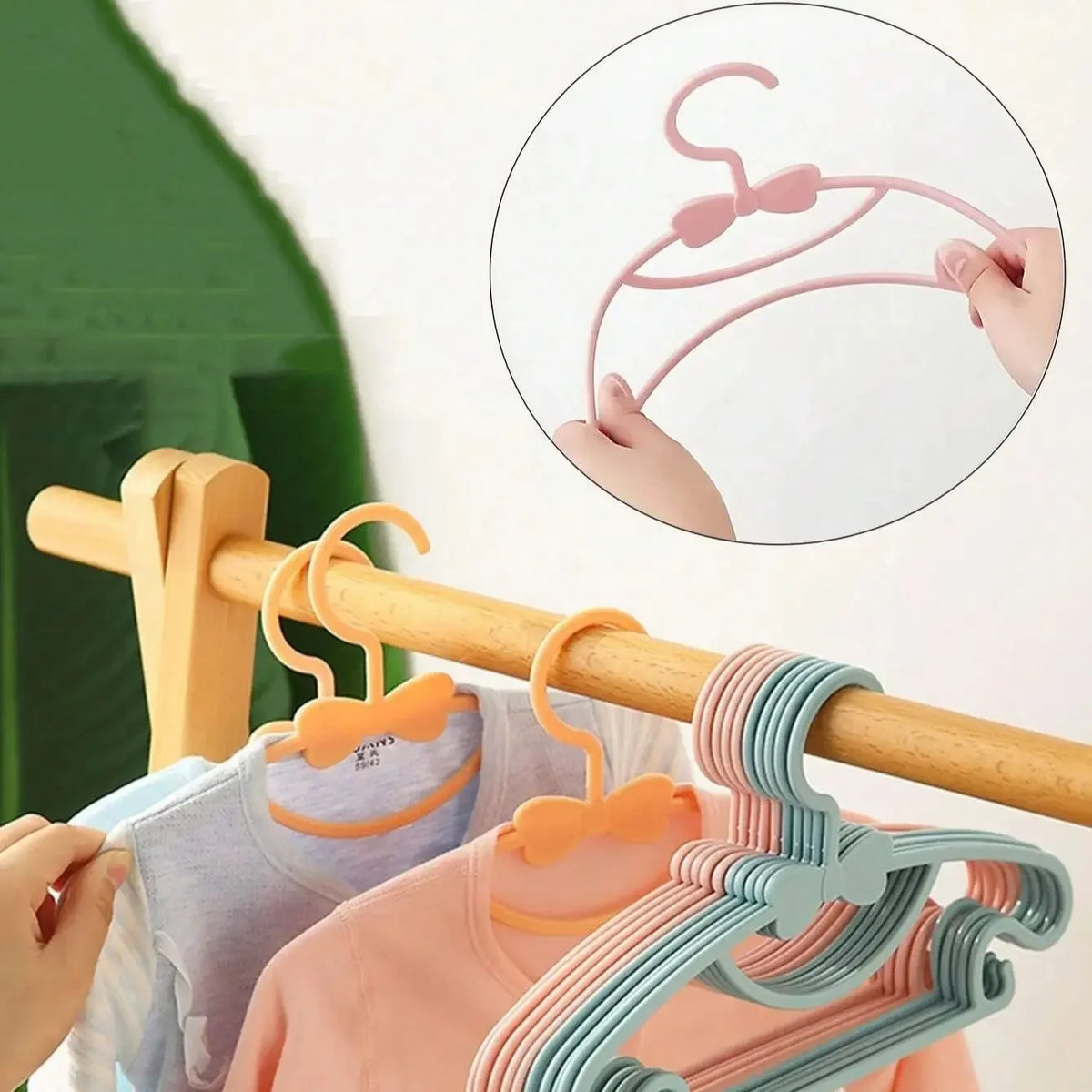 10/20/50pcs Baby Hangers Children Coats Storage Hanger Closet Organizer Kids Clothes Hanger Racks Portable Plastic Hangers Home