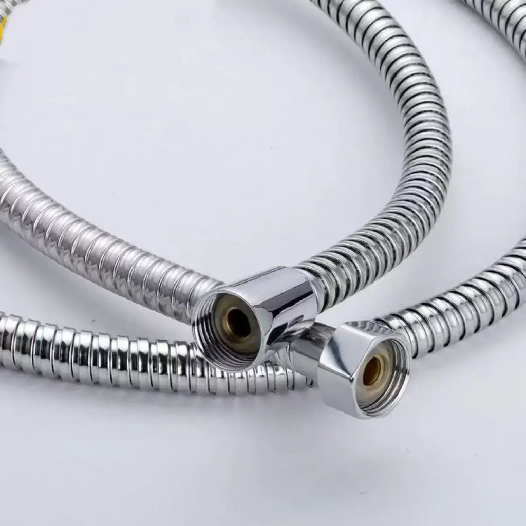 1pcs 2M Stainless Steel Hose Extension Tube Bathroom Shower Tube Extension Tube Water Pipe Draw Tube Bathroom Accessories