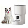 4L Automatic Cat Feeder with Timer Portion Control 1-6 Meals Per Day Button Control for Cats & Small Dogs Supplies