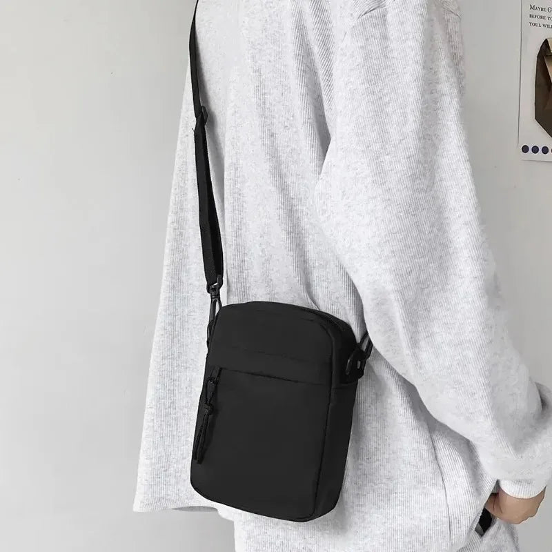 Canvas Women's Crossbody Bag Trend Shoulder Handbag Korean Solid Color Student Phone Bag Simple Shopper Bags Purse