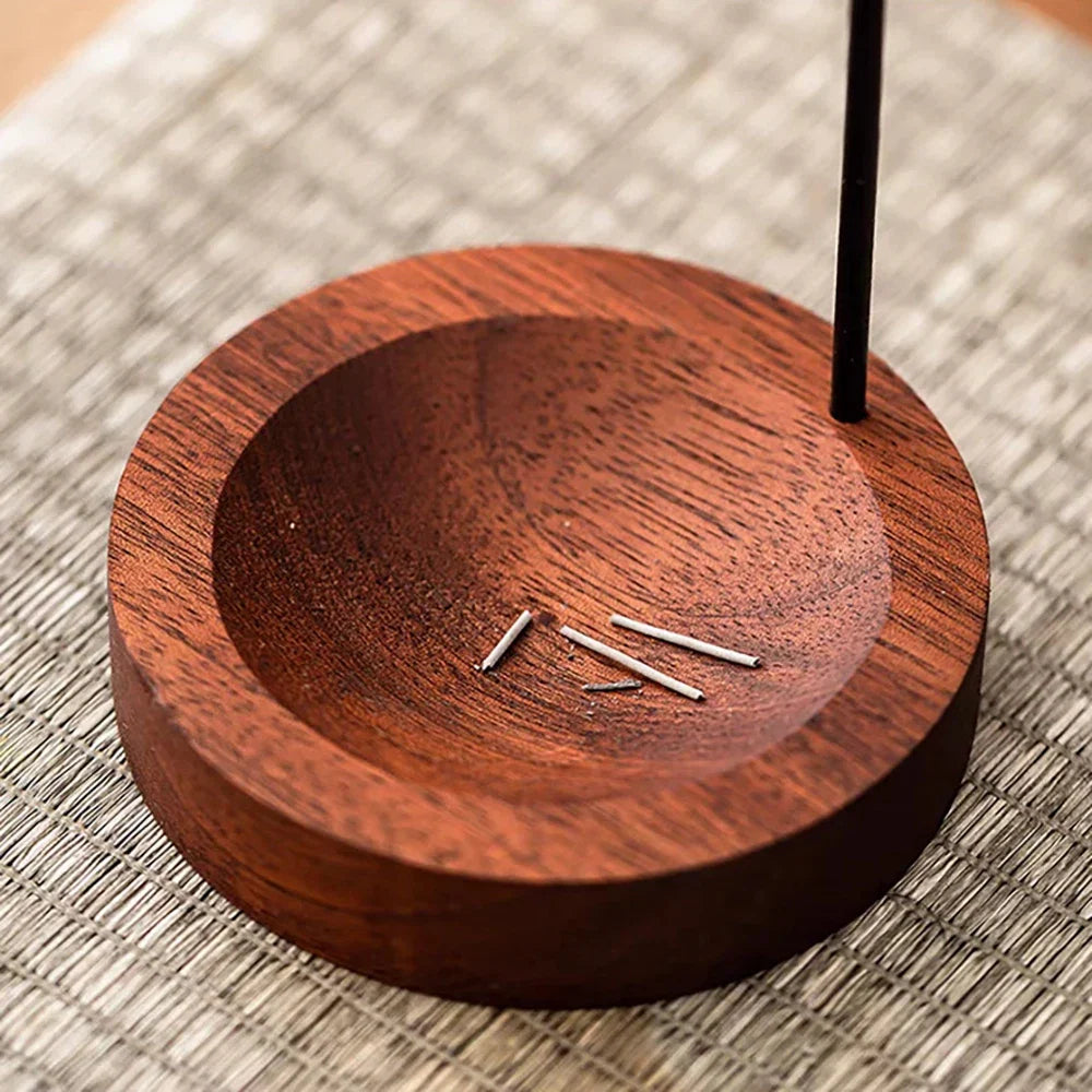 Wooden Upside Down Incense Burner | Anti-Ash Incense Stick Holder