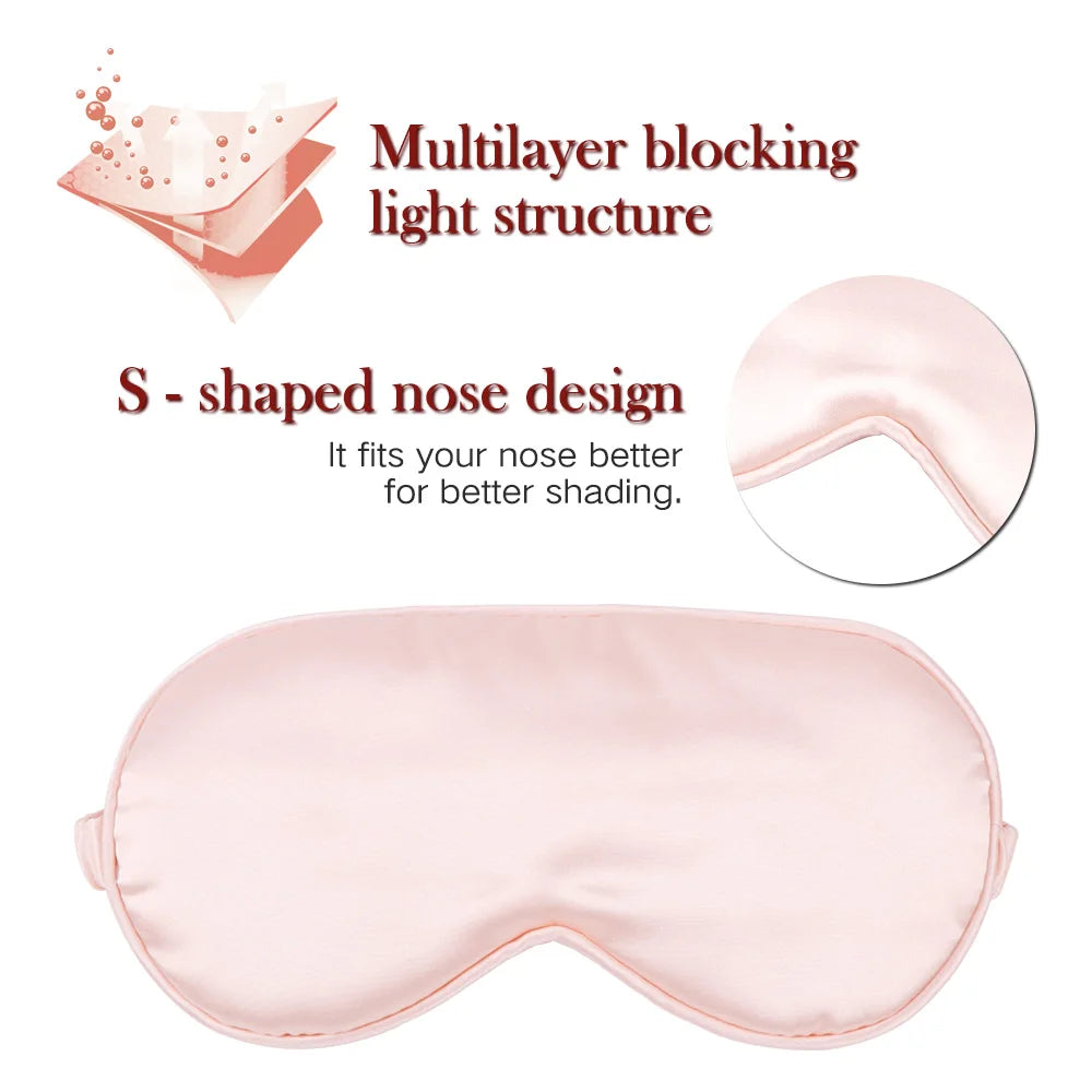 Imitated Silk Sleep Eye Mask | Soft Light Blocking Travel Eyeshade